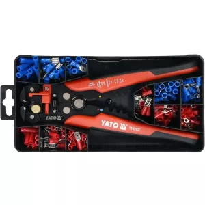YATO Set cleste multifunctional pentru sertizat YT-23133, cu conectori, in trusa, dimensiuni 0.2-6mmp