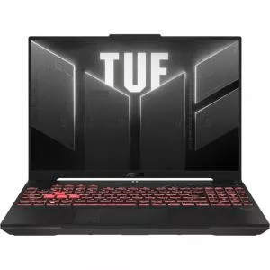 Asus Laptop TUF Gaming A16 FA607NUG-RL117, Procesor AMD Ryzen™ 7 7445HS pana la 4.7 GHz, 16 inch, Full HD+, 144Hz, 16GB RAM, 512GB SSD, nVidia GeForce RTX 4050 6GB, No OS, Negru/Gri