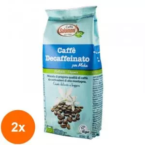 Caffe Salomoni Set 2 x Cafea Bio Decofeinizata Salomoni, 250 g