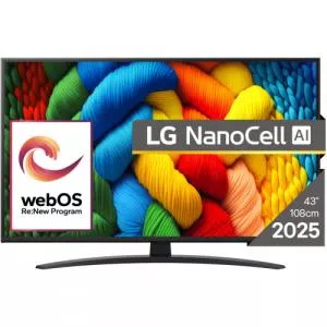 LG Televizor LED NanoCell Smart 43NANO81A3A, Seria NANO81, 43 inch, Ultra HD 4K, Black
