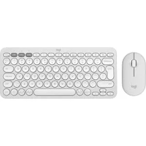 Logitech Pebble 2 Combo, Wireless/Bluetooth, Tonal White