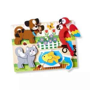Melissa and Doug Puzzle din lemn Prietenii mei