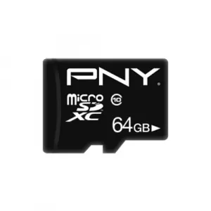 PNY Performance Plus MicroSDXC 64GB, Clasa 10  P-SDU64G10PPL-GE