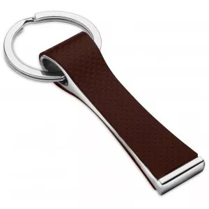 Breloc elegant din metal cu piele