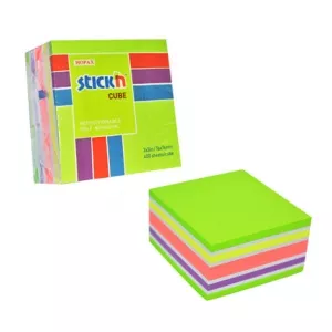 Stickn Cub notes autoadeziv 76x76 mm, 400 file, Stick