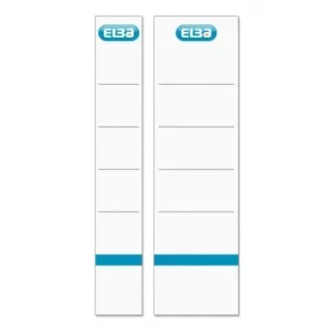 ELBA Etichete albe pentru biblioraft 50 mm , 10/set