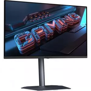 Gigabyte Monitor gaming QD-OLED MO27U2, 27 inch, UltraHD 4K, HDMI, DisplayPort, Pivot, Boxe, 0.03 ms, 240 Hz, Negru