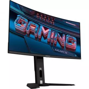 Gigabyte Monitor LED MO34WQC2, gaming monitor - 34 - black, WQHD, QD-OLED, curved, USB-C, 240Hz panel