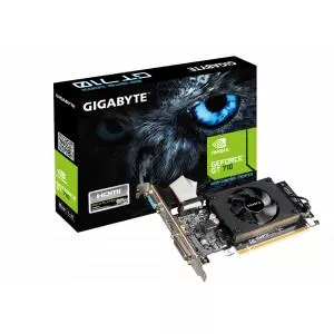 Gigabyte Placa video GeForce GT 710, 2GB GDDR3 (64 Bit), HDMI, DVI, D-Sub