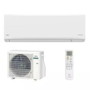 Fujitsu Instalatie de aer conditionat Aparat de aer conditionat ASEH09KNCA / AOEH09KNCA, Inverter 9000 BTU, clasa energetica A++, design compact si elegant, functionare silentioasa, R32