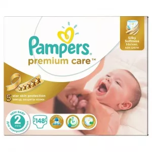 Pampers Premium Care 2 New Baby Mega Box 148 buc