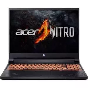 Acer Laptop Nitro V 16 AI, procesor AMD Ryzen AI 5 340, 16 inch, WUXGA, 16GB RAM, 1TB SSD, NVIDIA GeForce RTX 4050 6 GB, No OS, Negru
