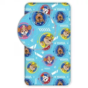 Sun City Cearceaf cu elastic Paw Patrol BRM005037 Albastru