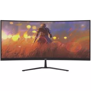 Acer Monitor Gaming VA LED 34inch ED340CURX0BMIIPX, UWQHD (3440 x 1440), HDMI, DisplayPort, Boxe, Ecran curbat, 200 Hz, 1 ms (Negru)