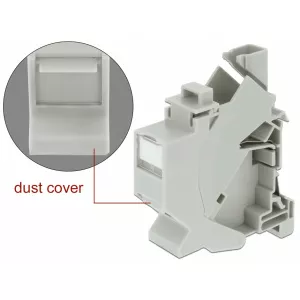 Delock Carcasa Keystone pentru montare DIN rail cu protectie praf 86292
