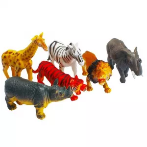 Roben Toys Set Animale Salbatice, 6 piese