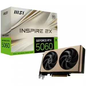 MSI Placa video GeForce RTX 5060 INSPIRE 2X OC 8GB GDDR7 128-bit DLSS 4.0