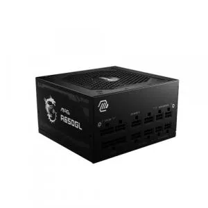 MSI Sursa MAG A650GL, 650W, 80+ Gold, Full Modulara (Negru)