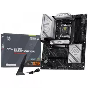 MSI Placa de baza MAG X870E GAMING MAX WIFI, AMD X870E, AM5, ATX, DDR5