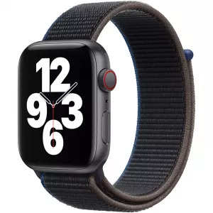 Apple Watch SE 40mm GPS+Cellular Space Gray Aluminum Case with Charcoal Sport Loop
