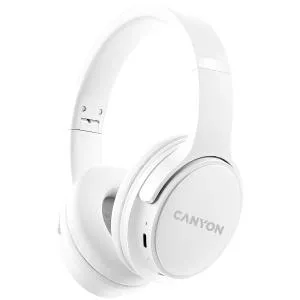 Canyon CNS-CBTHS4W,  Over-Ear, Wireless, BT 5.3, Alb