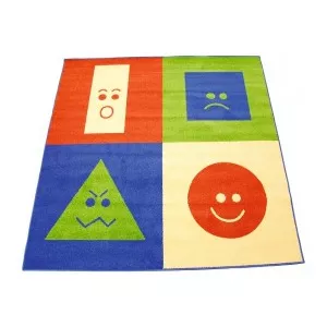 Moje Bambino Covor cu forme geometrice ce exprima emotii