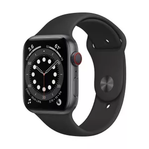 Apple Watch Series 6 GPS + Cellular Space Grey Aluminum, 44 mm, Black Band