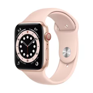 Apple Watch Series 6 GPS + Cellular Gold Aluminum, 44 mm, Pink Sand Band