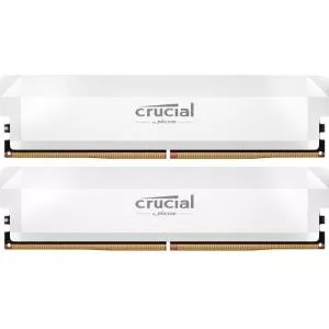 Crucial Memorii Pro OC White, 32GB (2x 16GB), DDR5-6400MHz, CL38, Dual Channel