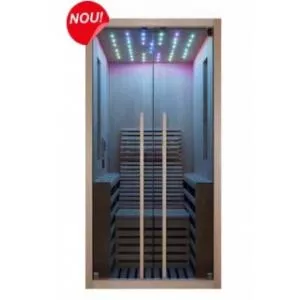 Sanotechnik Sauna Carbon 1 brad canadian 130x100xH195 cm LED Starlight