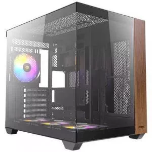 Antec Carcasa CX800 Wood, iluminare ARGB, Middle Tower, Fara sursa (Negru)