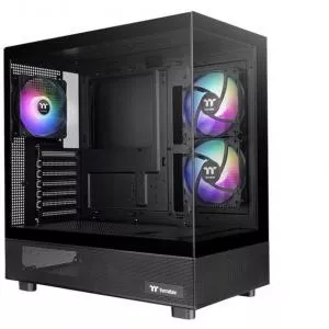 Thermaltake Carcasa View 270 Plus TG, ARGB, Temperated glass, Middle Tower, Fara sursa (Negru)