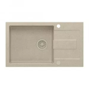 Quadron Chiuveta compozit incastrata Pop Christian 136 XL bej nisip 78x45 cm