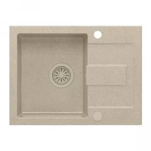 Quadron Chiuveta compozit incastrata Pop Christian 116 bej nisip 60x45 cm
