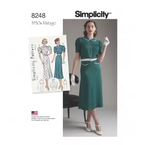 Simplicity Tipar rochie vintage S 8248