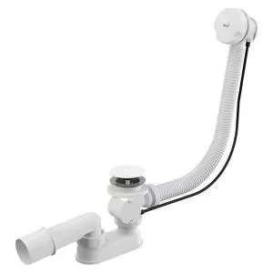 Alcadrain Sifon de cada, automat, cu preaplin, L=57 cm, alb A51BM