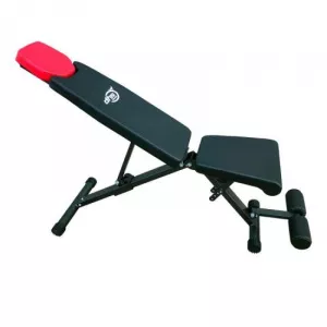 DHS Banca pliabila pentru abdomene, 145 x 35 x 123 cm, otel, invelis sintetic, spatar reglabil, maxim 120 kg