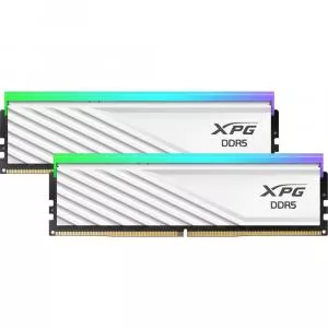 A-Data Memorie DDR5 32GB 6000 CL32 (2x 16 GB) Dual Kit RAM White XPG Lancer Blade RGB, INTEL XMP, AMD EXPO