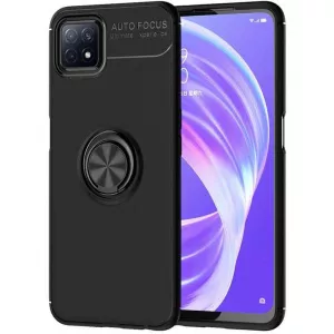 Lemontti  Metal Ring Holder Black pentru Oppo A72 5G