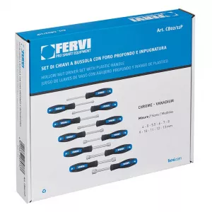 FERVI Set surubelnite cu cap tubular CB02/11P