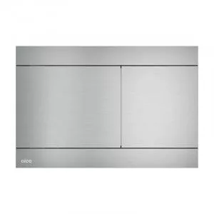 Alcadrain Clapeta de actionare, Fun, cu doua volume, otel inoxidabil FUN-INOX