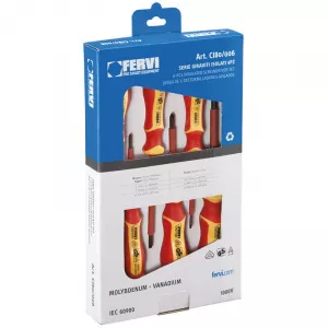 FERVI Set surubelnite izolate pentru electricieni CI80/006