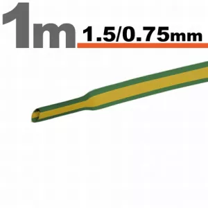 Handy Tub termocontractibil Galben Verde    1,5   0,75 mm