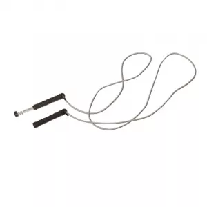 LiveUp Coarda cu greutati incorporate, 3 m, 120 g x 2, Argintiu/Negru 1160746