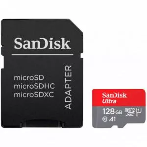 Sandisk Card memorie Micro SDXC SDSQUAB-128G-GN6IA 128GB +/SD ADAPTER 140MB/S A1 CLASS10 IP