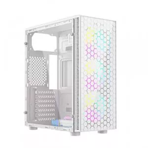 Gembird Carcasa Fornax 500 aRGB, Middle Tower, Fara sursa (Alb)