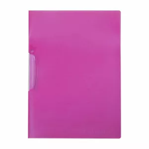 Daco Mapa plastic cu clips, fucsia