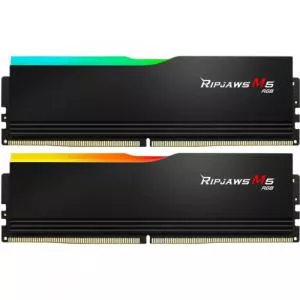 G.Skill Kit Memorie Ripjaws M5 RGB Black Intel XMP 3.0, 32GB, DDR5-5200MHz, CL40, Dual Channel