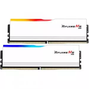 G.Skill Kit Memorie Ripjaws M5 RGB White Intel XMP 3.0 64GB, DDR5-5200MHz, CL40, Dual Channel