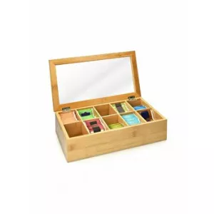 Navaris Cutie ceai 10 compartimente, 50860.01, 36 x 20 x 9 cm, Maro